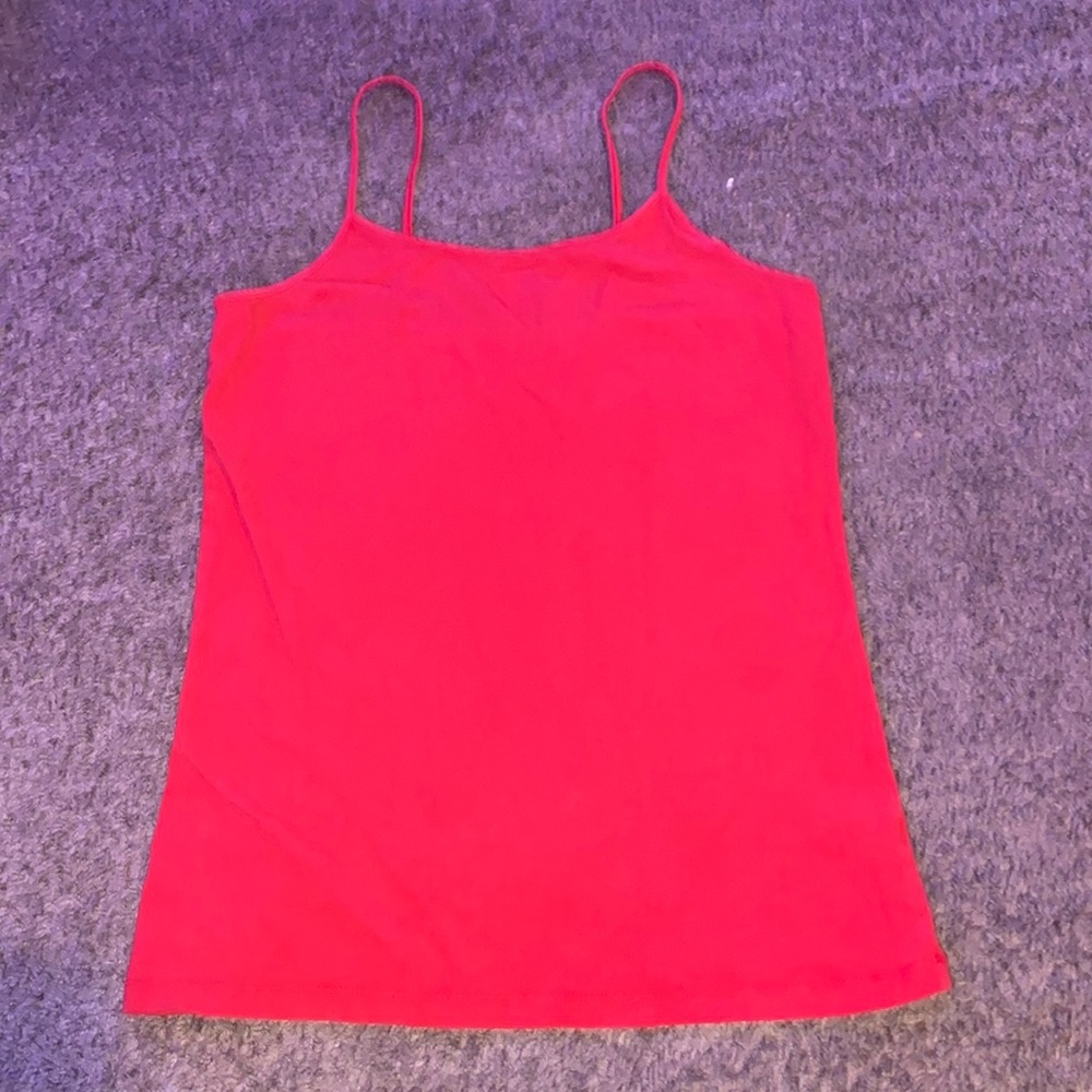 Red time and tru spaghetti strap tank top